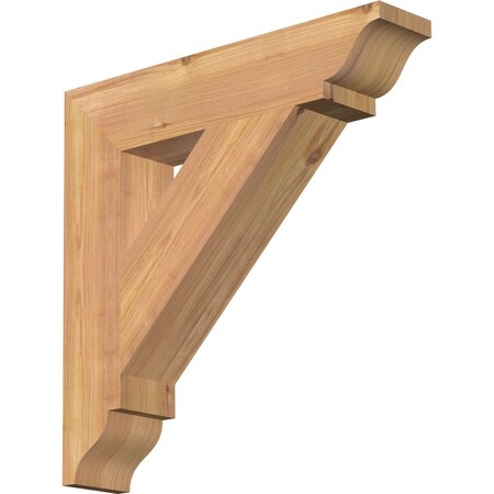 Ekena Millwork Traditional Traditional Smooth Bracket, Western Red Cedar, 3 1/2"W x 18"D x 18"H BKT04X18X18TRA01SWR
